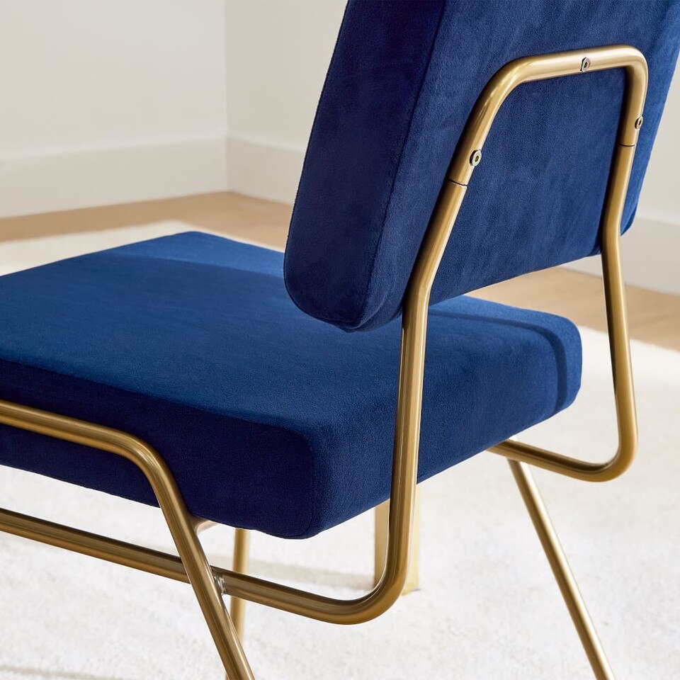 Wire Frame Upholstered Dining Chair West Elm UK